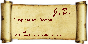 Jungbauer Domos névjegykártya